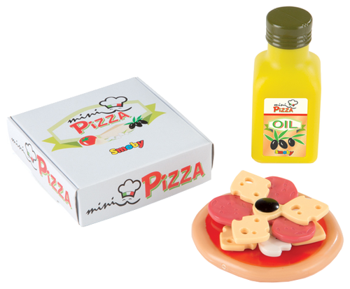 Набор продуктов с посудой Smoby Мини пицца/бургер 24004 разноцветный
