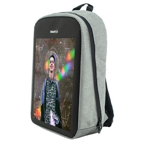 Рюкзак с экраном SMARTIX LED 3 PLUS серый (SM0010031002)