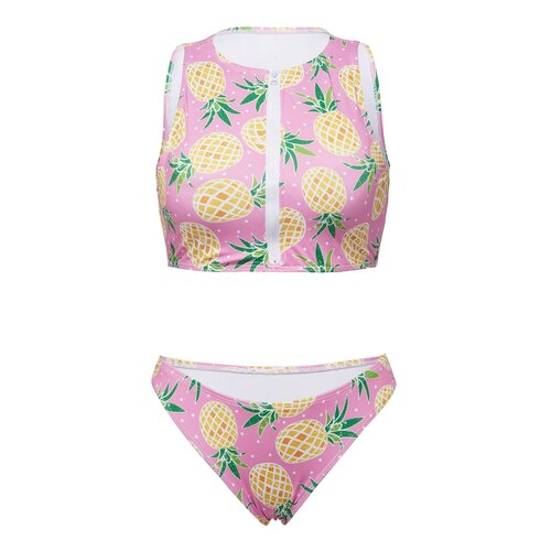 фото Купальник "аруба" nothing shop (бледно-розовый; желтый; зеленый) размер m