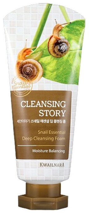 Kwailnara пенка для умывания Cleansing Story Snail Essential, 120 мл, 120 г