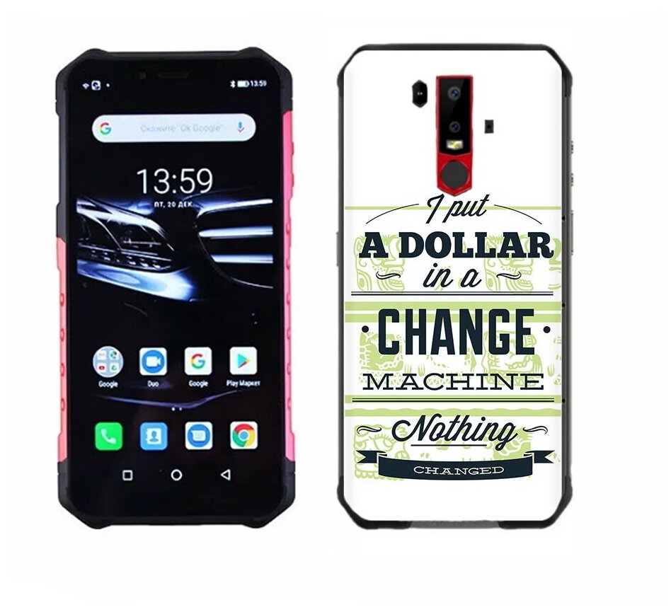 Чехол задняя-панель-накладка-бампер MyPads доллар надпись для Ulefone Armor 6E/Ulefone Armor 6 противоударный