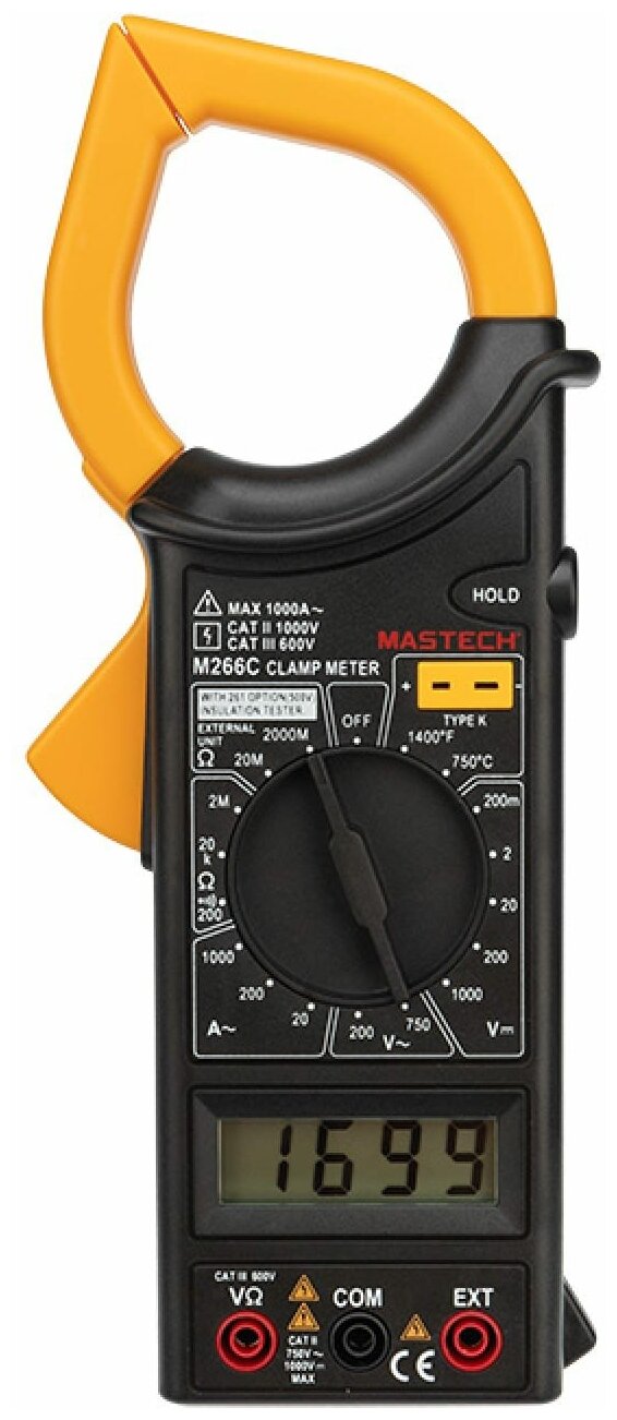 Токовые клещи Mastech M266C Black