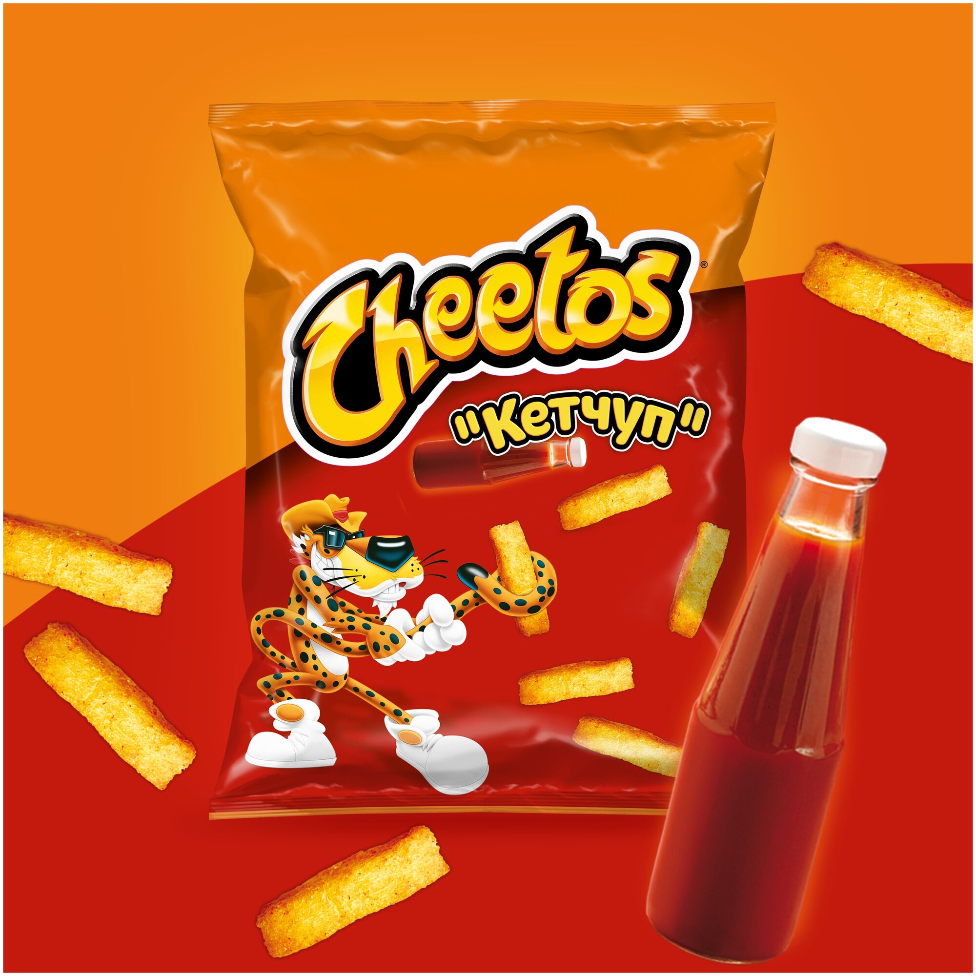 Палочки кукурузные Cheetos Кетчуп 50г - фото №3