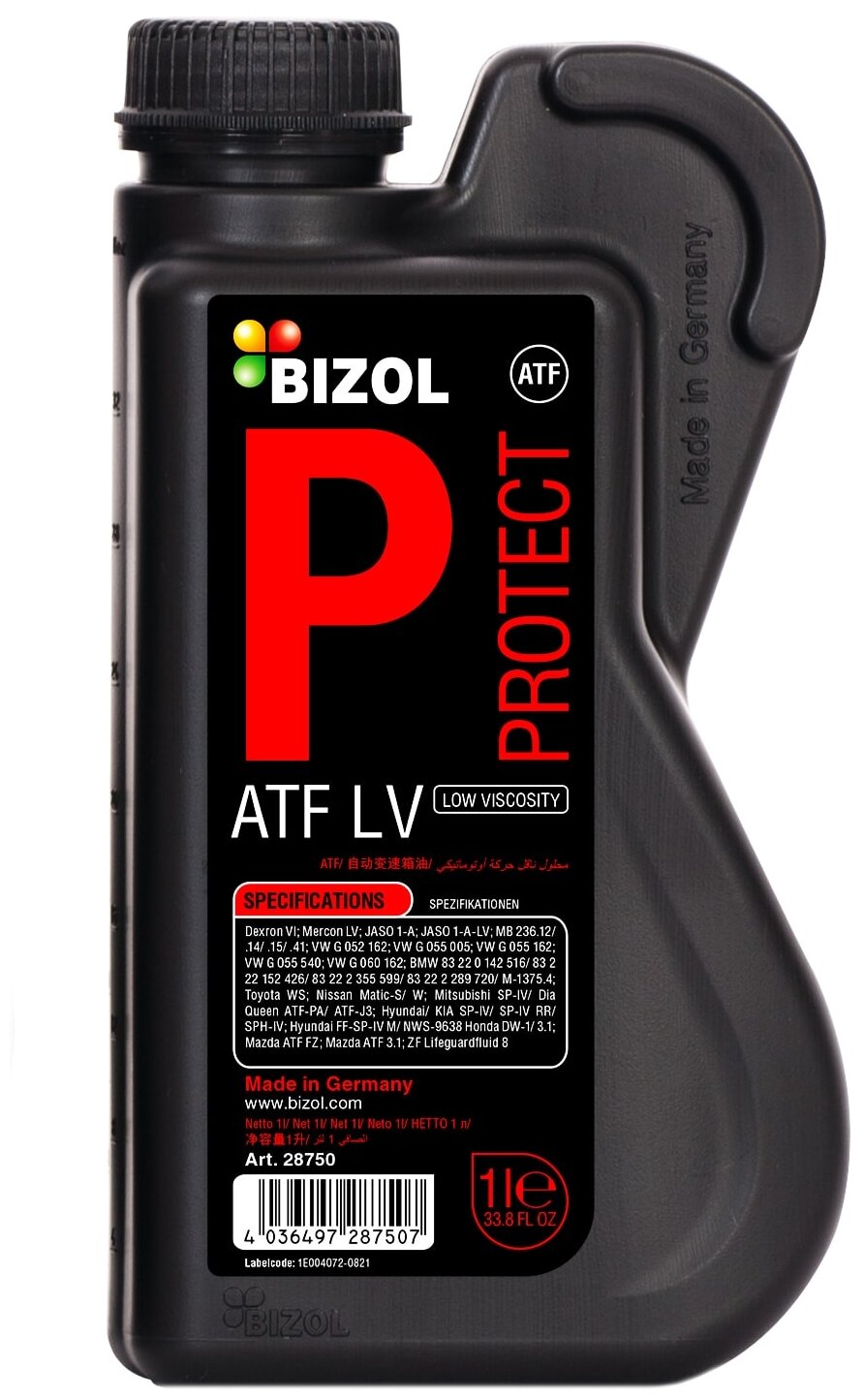 Масло трансмиссионное BIZOL Protect ATF LV