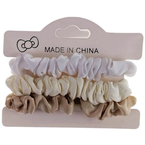 Набор резинок для волос, Рюши светлые, 3шт