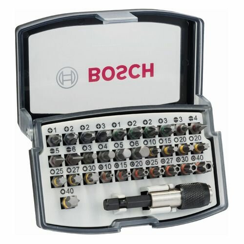 Набор бит Bosch Extra Hard универсальные шестигранный 32шт [2607017319]