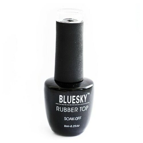 Bluesky Верхнее покрытие Rubber Top soak-off, прозрачный, 8 мл