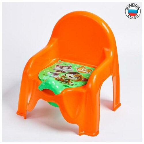 фото Горшок-стульчик детский «44 котёнка», цвет оранжевый нет бренда
