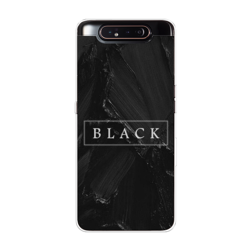 Силиконовый чехол на Samsung Galaxy A80 / Самсунг Гэлакси A80 Black цвет