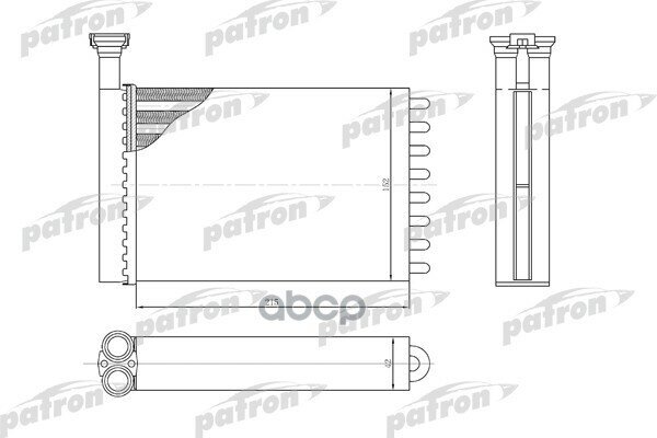 Радиатор Отопителя Ford: Mondeo All, 93-96 PATRON арт. PRS2030