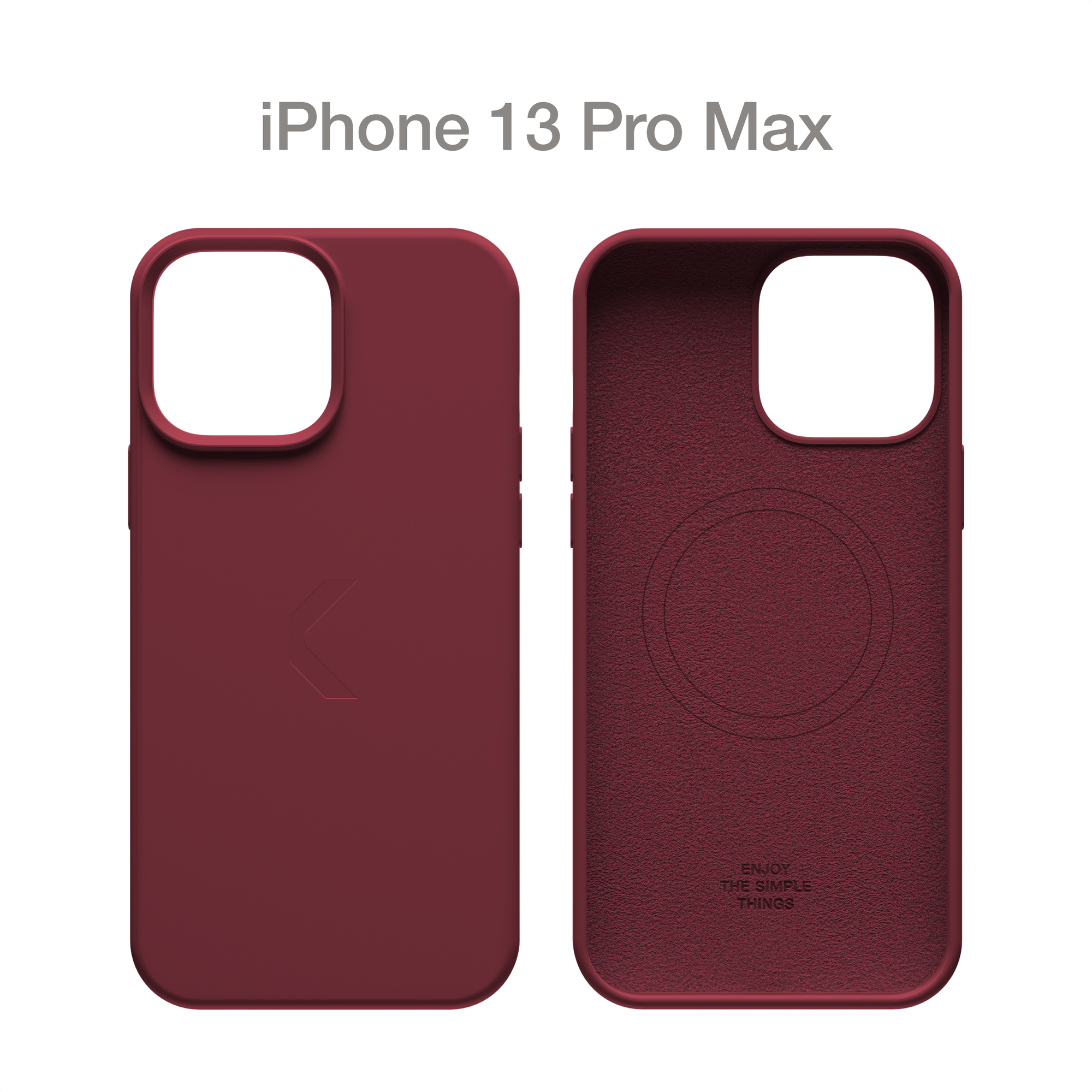 Силиконовый чехол COMMO Shield Case для iPhone 13 Pro Max с поддержкой беспроводной зарядки, Wine