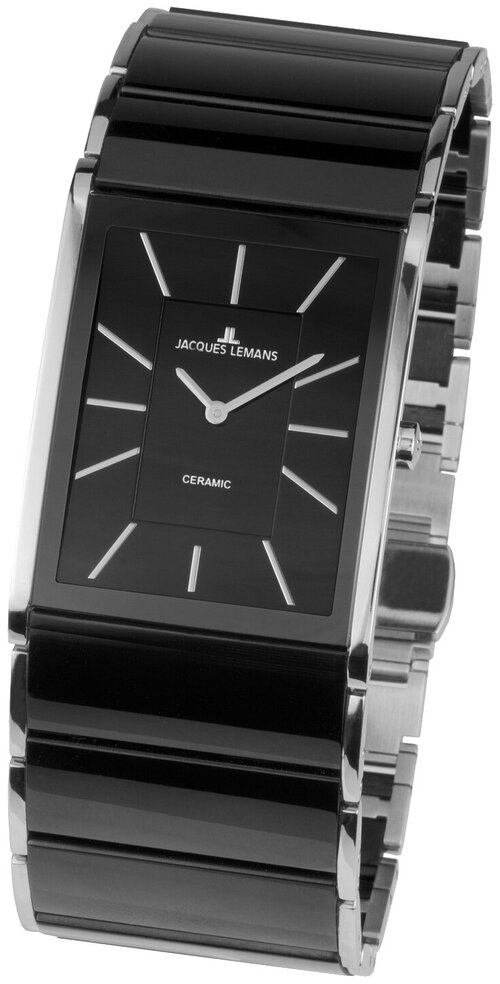 Наручные часы JACQUES LEMANS 1-1940A, черный, серебряный