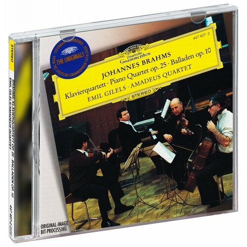 Amadeus Quartet. Johannes Brahms. Piano Quartet No.1 In G Minor, Op.25 4 Ballades, Op.10 (CD) chopin 24 preludes 4 ballades piano concerto no 1 etc friedrich gulda