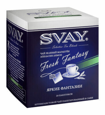 Чай зеленый Svay Яркие фантазии в саше, 20 шт.