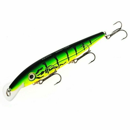 фото Воблер akara sliver 120f, цвет a16, вес 12 гр (воблер на щуку, судака, лосося)