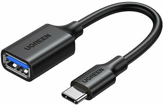 Кабель UGREEN US154 (30701) USB-C Male to USB 3.0 A Female Cable. Цвет: черный