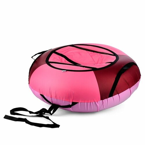 Тюбинг Belon Санки-ватрушка, серия Эконом, 100 см, цвет - вишневый-розовый яркий (СВ-003-Э/пион)