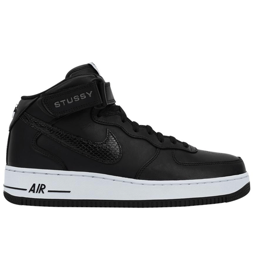 Кроссовки NIKE Air Force 1 Mid, размер 36.5, черный толстовка stussy basic stussy crew 1914105 steel l