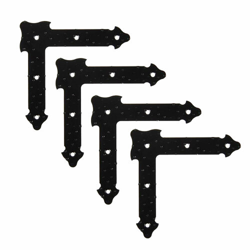 Уголок декоративный прямой ноэз УДП 165-SL черный матовый комплект 4 штуки 4225₽