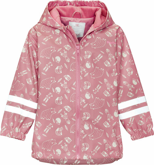 Куртка Playshoes Лесные обитатели, размер 104, розовый