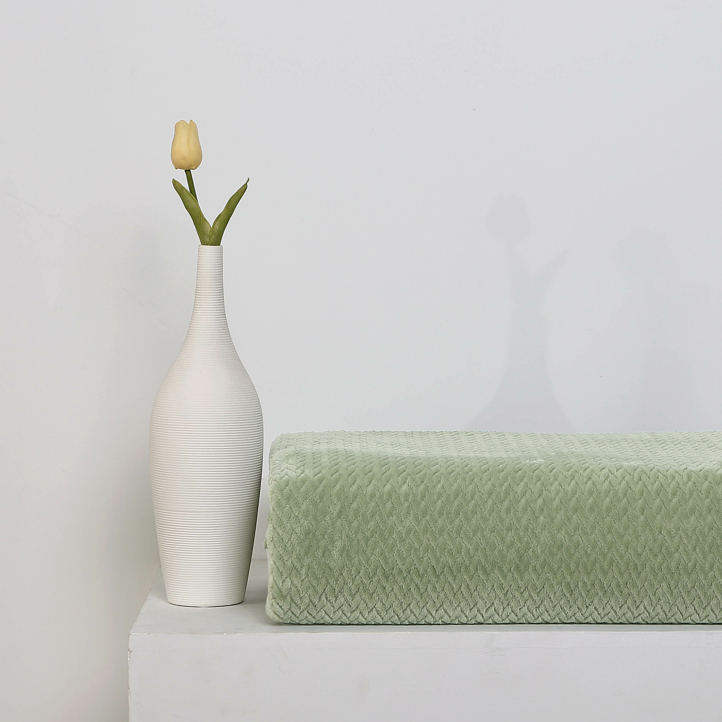 Cleo Плед Colleta цвет: зеленый (200х220 см) - фотография № 2