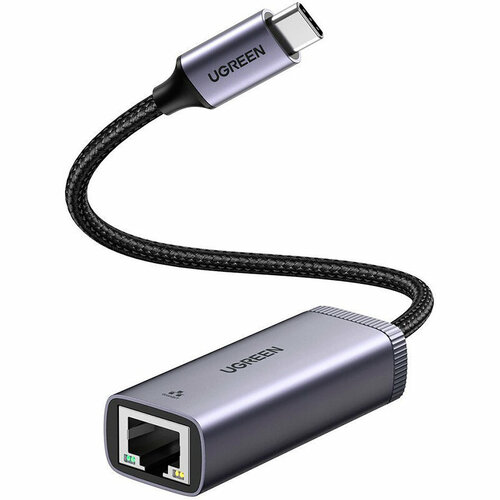 Сетевая карта Адаптер Ugreen CM483 USB-C Gigabit Ethernet Adapter Grey 40322 серый
