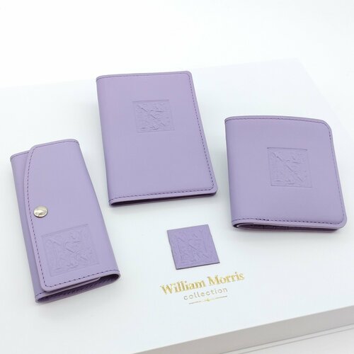 фото Обложка для паспорта william morris, фиолетовый