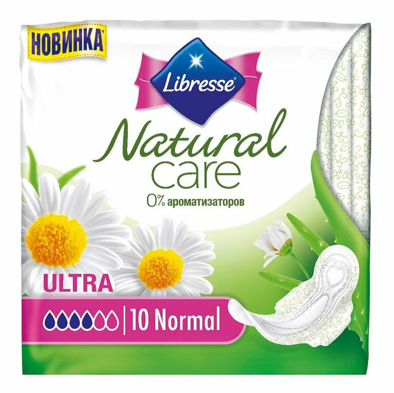 Libresse Прокладки Natural Ultra Нормал, 10шт, 3 упаковки