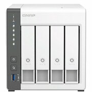 Qnap Дисковый массив QNAP D4 (REV. C) Сетевое хранилище без дисков/ channel NAS 4 HDD trays.ARM 4-core Cortex-A55 2.0GHz, RAM 4 GB (max), 1x2.5GbE, 1x1GbE, 2xUSB 2.0 port,1xUSB 3.2 Gen 1