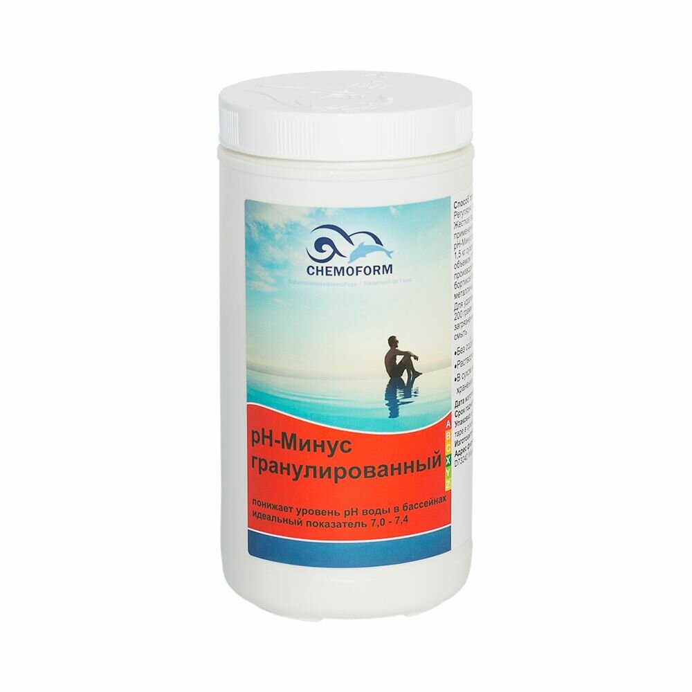 Химия для бассейна / кислотный гранулят Chemoform pH minus 15 кг