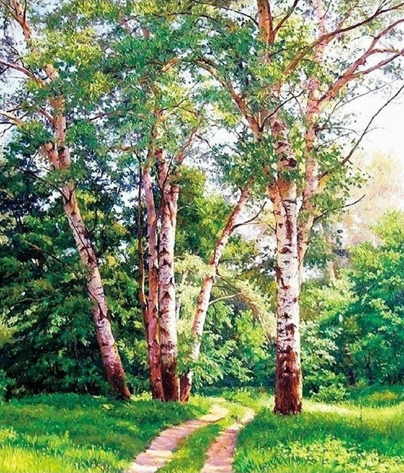 Алмазная мозаика на холсте (без подрамника, размер 40х50 см, полная выкладка, круглые стразы)