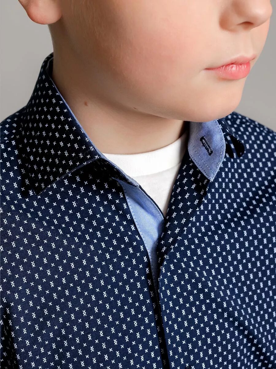 Школьная рубашка JACK JOY, размер 16 лет, синий — фото 1