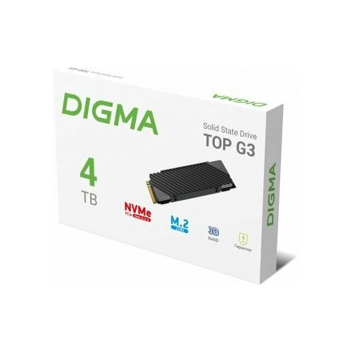 Твердотельный накопитель SSD Digma PCIe 40 x4 4TB Top G3 M2 2280 4096000₽