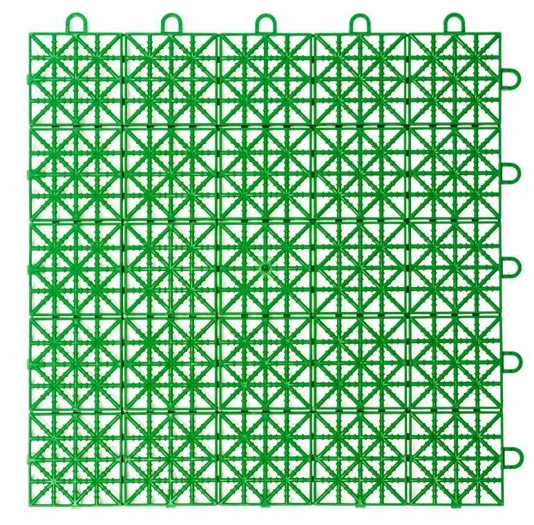 Плитка садовая 33x33 см полипропилен зеленый 9 шт.