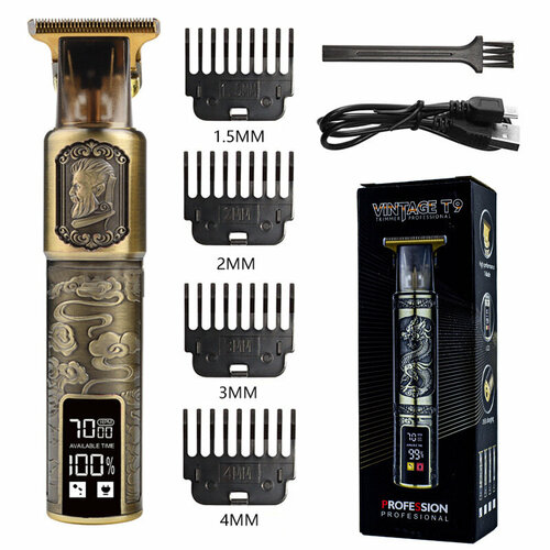 Ретро-стильная машинка для стрижки модель T9 Граф Большеголовый 98200₽