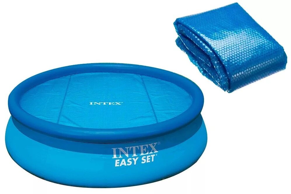 Тент-одеяло солнечное для бассейна 244 см INTEX