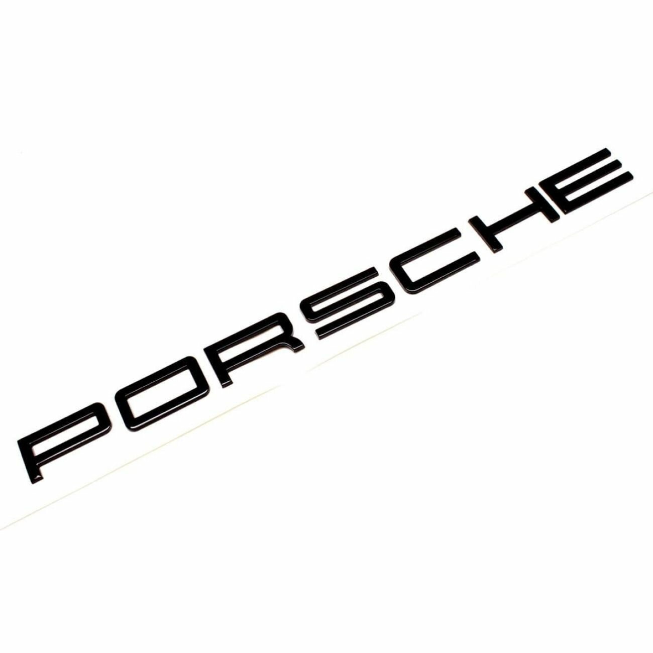 Надпись для Porsche на багажник черный глянец