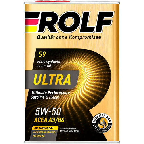 ROLF Ultra 5W-50 A3B4 SNCF 4л металл 322952 4932₽