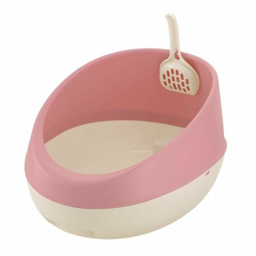 Туалет для кошек овальный Richell Lapre Cat, лоток с высокими бортами