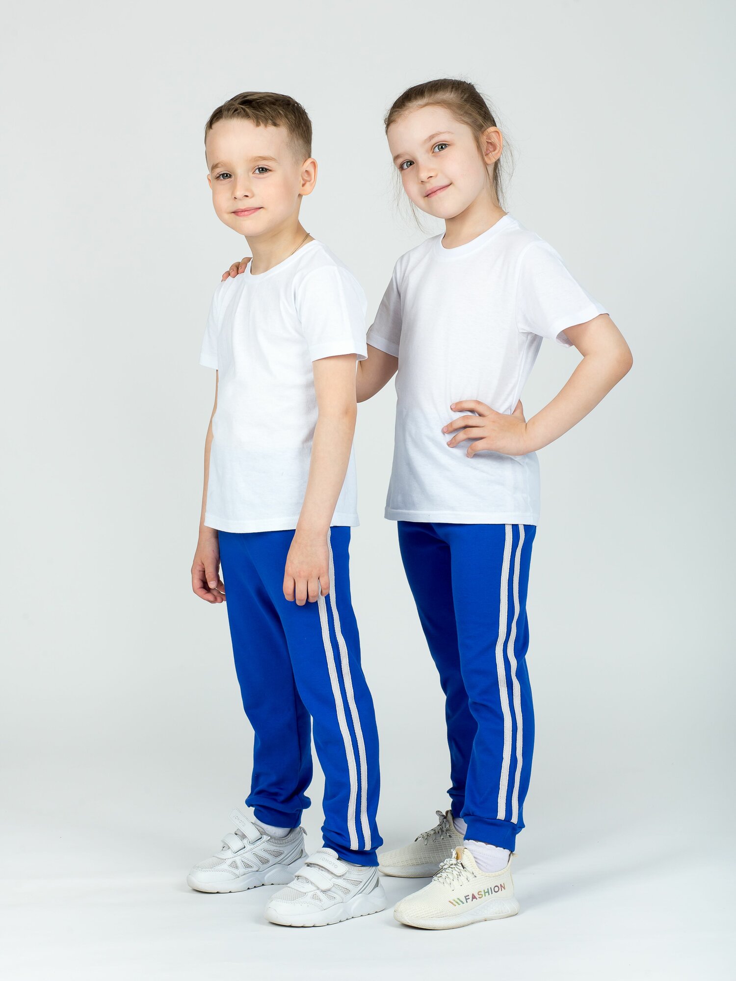 Брюки спортивные KiMMi & co размер 56 (рост 104) синий