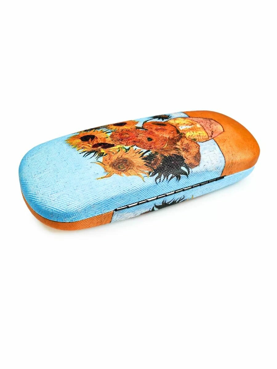 Изображение Футляр Morelly Grande PK-F032 Sunflower, каркасный, для очков, на хлопушке с рисунком