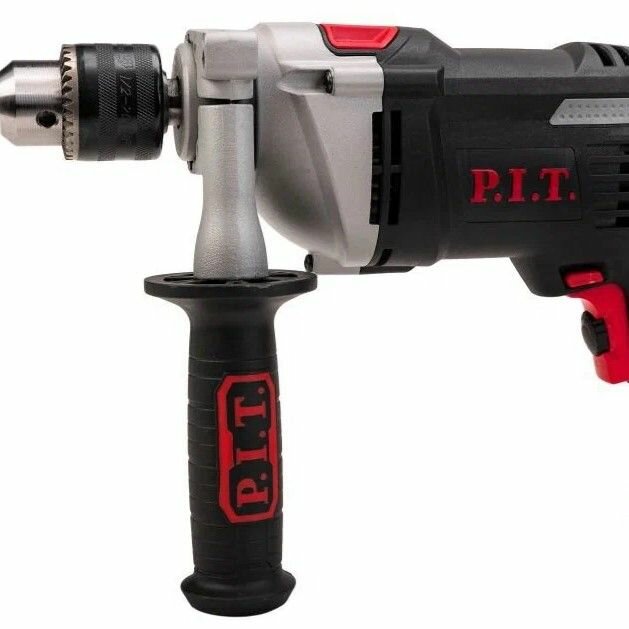 Дрель ударная сетевая P.I.T. PSB13-C8, 950Вт, реверс, регулировка об. 0-3000 — фото 1