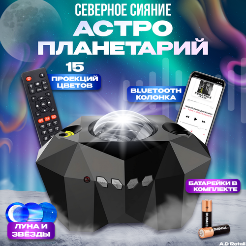 Ночник проектор звездное небо с bluetooth