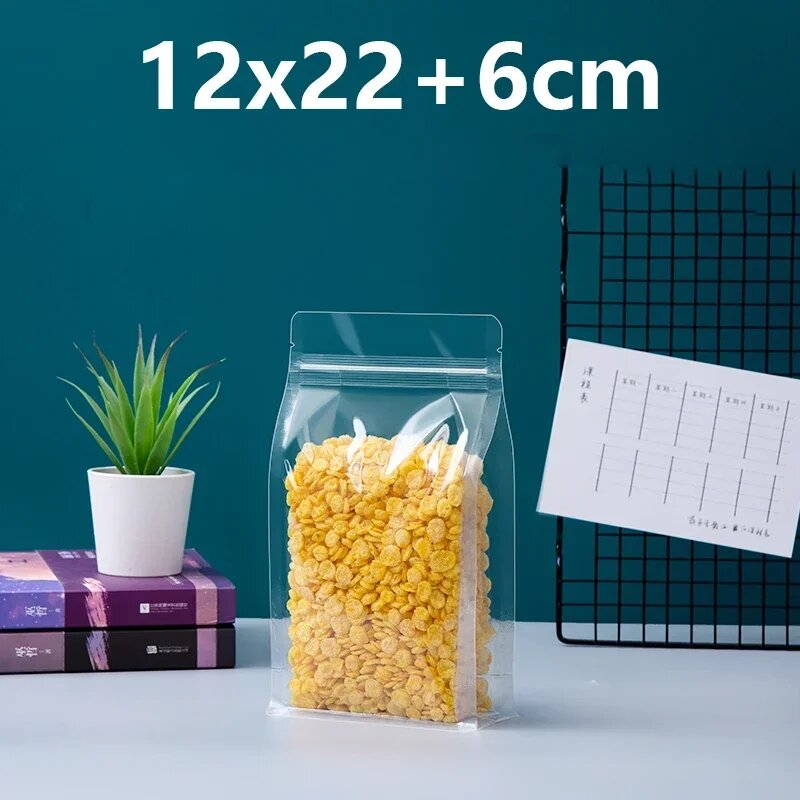 Прозрачные пакеты с застежкой-молнией 50 шт Clear 12x22x6cm