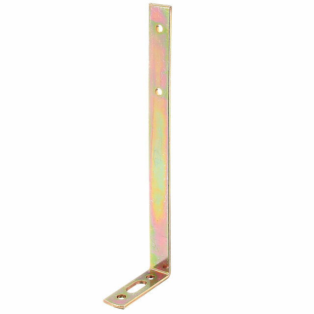 Уголок мебельный 55x180x17мм с корректирующим отверстием оцинкованный