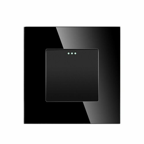 Выключатель двухклавишный с Рамкой из закаленного стекла