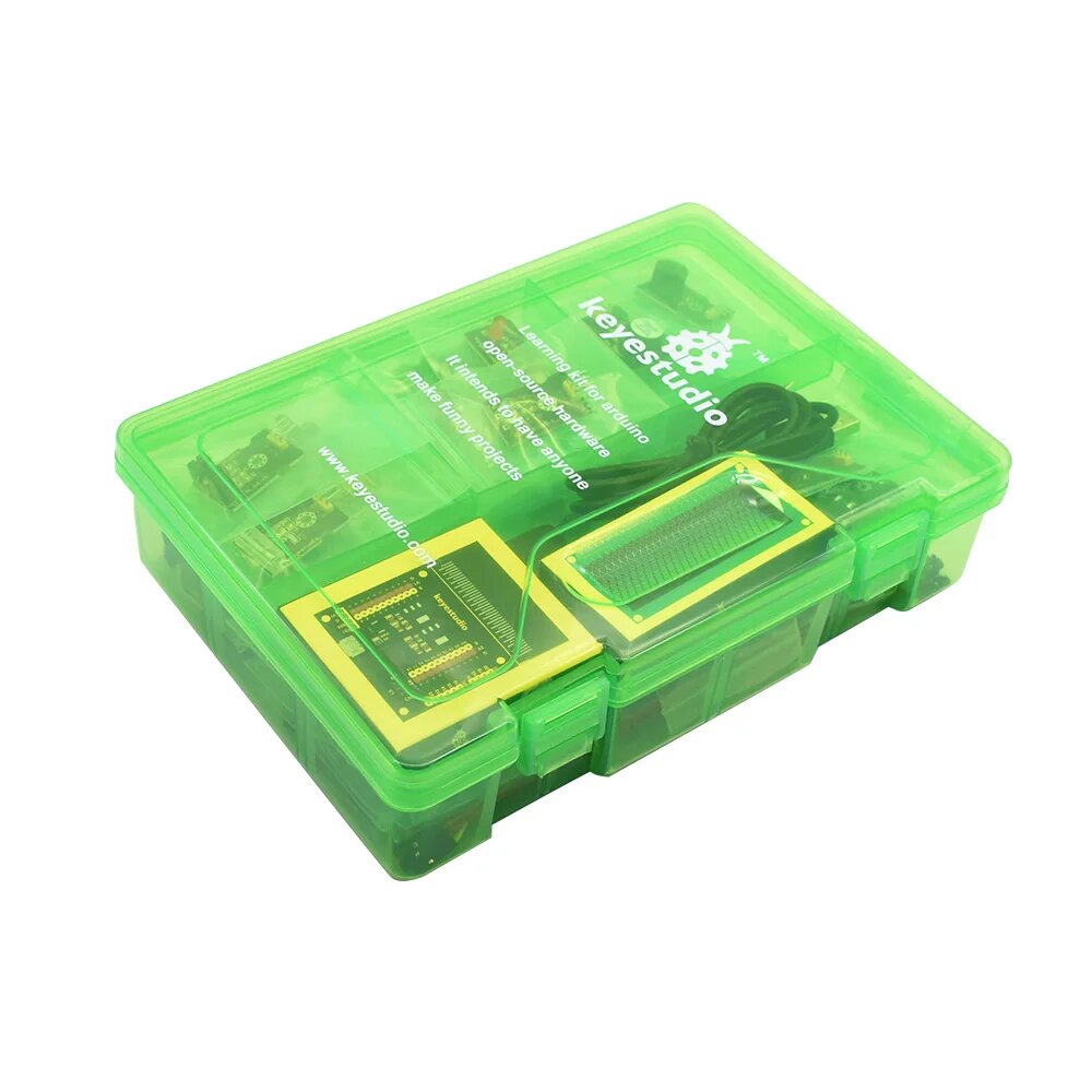 Keyestudio Microbit V2 45 в 1 сенсорный стартовый комплект для BBC Micro: Набор бит Набор для программирования + 45 проектов W/Подарочная коробка — фото 1