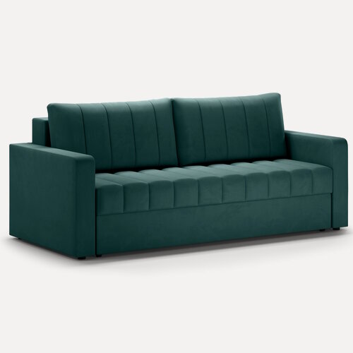 Изображение товара Диван раскладной "Бостон" 220х100х81, 150х192, 2 места, бирюзовый велюр