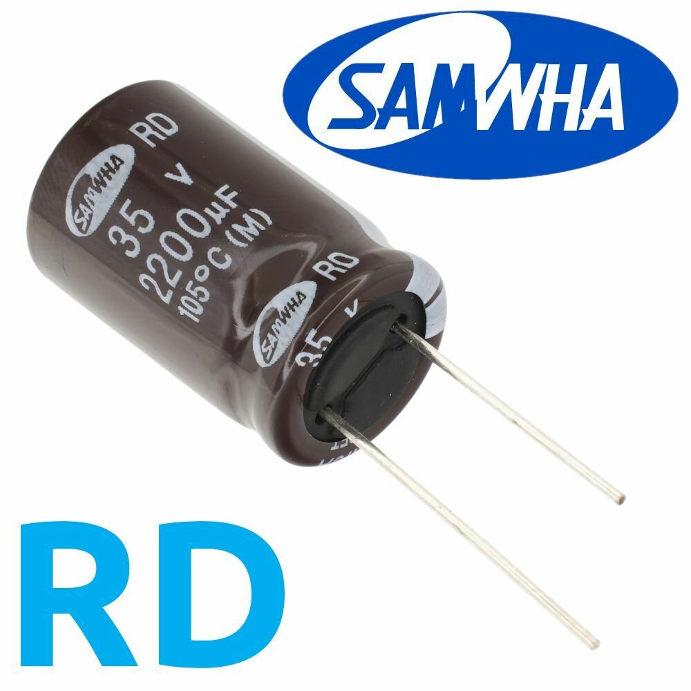 2200мкФ 35В / RD / 16x25 / 105 С / конденсатор электролитический (1шт)