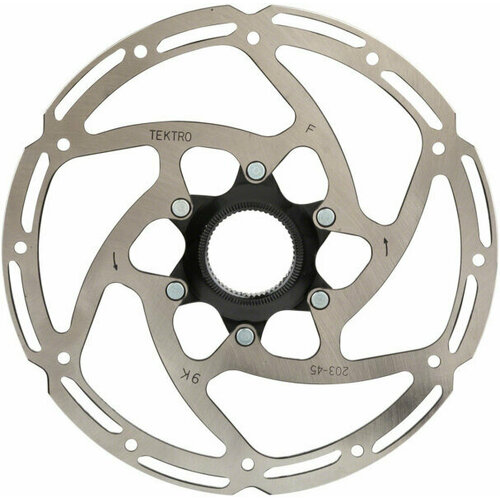 Тормозной диск Tektro TR160-45 с алюминиевым пауком под Center Lock, 160mm, толщина 2,3mm